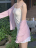俞兆林吊帶背心女內搭帶胸墊無痕抗菌山茶花香2025新款冰絲涼感美背內衣 月光白 L 【建議體重110-130斤】 曬單實拍圖