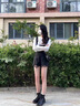 卡帝樂鱷魚（CARTELO）馬丁靴女內(nèi)增高小個子2025新款短靴英倫風(fēng)靴子8孔真皮秋冬單靴 黑色-系帶-平底3厘米-單里 39 曬單實拍圖