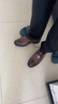 百麗男鞋商務(wù)正裝皮鞋休閑增高軟底真皮鞋10503AM0 棕色-內(nèi)增高 39 曬單實(shí)拍圖