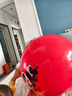 京厽羊角球感統訓練幼兒園彈力瑜伽跳跳球兒童寶寶充氣彈跳玩具蹦蹦球 加厚45cm羊角球紅色贈氣筒+備 曬單實(shí)拍圖
