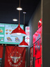 亦夏（YIXIA）現(xiàn)代簡(jiǎn)約吊燈工業(yè)風(fēng)餐廳店鋪商用理發(fā)店單頭健身房飯店吊燈罩外殼 32cm烤漆紅色{送30瓦led燈泡 曬單實(shí)拍圖