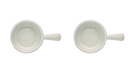 琺寶（staub）松露白陶瓷家用飯碗盤子餐盤圓盤平盤深盤馬克杯碟餐具魚盤咖喱盤 松露白陶瓷多功能料碟 2件套 曬單實(shí)拍圖