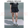 UR2025夏季新款女裝復(fù)古學(xué)院拼接腰頭牛仔半裙UYU850065 曬單實(shí)拍圖