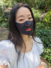 十竹運動跑步馬拉松專業(yè)用口罩防曬冰絲面罩護眼角透氣全臉基尼 暗夜黑 曬單實拍圖