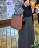 Navigare意大利小帆船圓領(lǐng)針織開(kāi)衫女小香風(fēng)短外套2334093507 黑/白 XL  曬單實(shí)拍圖