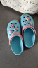 Skechers斯凱奇兒童夏季一腳蹬洞洞鞋女童時(shí)尚沙灘鞋疏水透氣涼鞋308104L 曬單實(shí)拍圖
