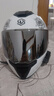 LVS摩托車(chē)頭盔男女藍牙全盔雙鏡片機車(chē)跑車(chē)趴賽新國標3C認證A1 綻放極光銀（可夜視）+藍牙 L 曬單實(shí)拍圖