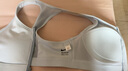 耐克（NIKE）SWOOSH女子速干前拉鏈運動內衣秋季中強度支撐襯墊FN2732 423紫藍/白 M 曬單實拍圖