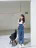 Ebonka彩虹老爹鞋女ins潮2025新款夏季鏤空網(wǎng)面透氣厚底內(nèi)增高小白鞋子 白色 37 曬單實(shí)拍圖