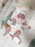 煦凜小米定型枕嬰幼兒0到6個月新生兒寶寶夏天枕頭矯正頭型圓頭糾正枕 5點定型【小米填充】枕套可拆洗-巴特小熊【7 默認 42x29x0cm 曬單實拍圖