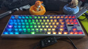 RAKKARAKKAEDGE80官方正品電競(jìng)游戲透明鍵帽低延遲RGB下燈位麻將音鋁合金外殼磁軸鍵盤 幽靈灰 曬單實(shí)拍圖
