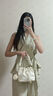 桂岐小包包女夏2025新款潮時(shí)尚單肩包質(zhì)感百搭斜挎包洋氣手提水桶包女 米白色+毛絨掛件 曬單實(shí)拍圖