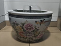 奧亞森 景德鎮(zhèn)陶瓷魚缸特大號水缸荷花缸養(yǎng)錦鯉缸家用客廳落地缸 花開富貴 大號：直徑63cm高度42cm 曬單實拍圖