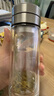 希諾茶水分離玻璃杯高檔茶杯七夕情人節(jié)教師節(jié)禮物XN-9338本色 290mL 曬單實(shí)拍圖