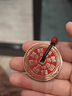 發(fā)貨山鬼花錢(qián)吊墜紫銅黃銅白銅真品項鏈朱砂八卦純銅錢(qián)飾品 祝?？铧S銅朱砂山鬼花錢(qián)4.2CM 曬單實(shí)拍圖