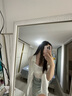 FitonTon性感蕾絲吊帶背心女帶胸墊免穿文胸無袖美背女打底上衣可外穿膚 曬單實拍圖