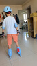 匹克輪滑鞋兒童溜冰鞋男女旱冰鞋護(hù)具套裝【中小學(xué)輪滑課適用】藍(lán)L碼 曬單實(shí)拍圖