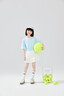 moonkids童裝女童冰絲速干百褶裙2025夏季新款兒童網(wǎng)球短裙涼感輕薄半身裙 18942藍(lán)色短袖+6126漸變?nèi)棺?140 cm 曬單實(shí)拍圖