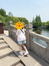 little MO&Co.little moco童裝25夏裝新款女童純棉裙褲牛仔短褲子甜酷百搭 牛仔淺藍色 130 130/56 曬單實拍圖