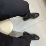 京東京造桑蠶絲休閑褲男夏季薄款冰爽西褲男直筒寬松商務(wù)黑31 曬單實(shí)拍圖