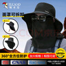 啄木鳥(niǎo)大檐防曬帽子男防紫外線(xiàn)遮臉護頸防曬面罩騎行釣魚(yú)太陽(yáng)帽遮陽(yáng)帽男 曬單實(shí)拍圖