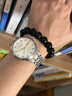 純游絲擺陀真機械表全自動(dòng)透底手表男士夜光日歷實(shí)心鋼帶薄款男表 聯(lián)保十年《鋼帶q5白面銀圈》自動(dòng)上鏈 41mm 曬單實(shí)拍圖