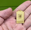 菜百首飾 黃金吊墜 足金福字方牌吊牌 不含鏈 計價(jià) HJ 黃金吊墜/項墜（不含鏈） 約8.15g 曬單實(shí)拍圖