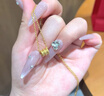 老鳳祥黃金吊墜首飾女輕奢小蠻腰轉運珠項鏈女生日紀念日禮物送女友老婆 黃金約0.2g*小蠻腰項鏈 曬單實(shí)拍圖