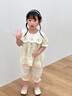 班喜迪女童襯衫夏裝2025新款洋氣女寶寶公主上衣小童娃娃衫夏季兒童襯衣 綠色 100 曬單實(shí)拍圖