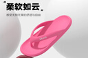 樸西休閑人字拖鞋女夏季薄底外穿夾腳防滑時(shí)尚百搭涼拖鞋海邊沙灘鞋 樹(shù)莓色 36-37 曬單實(shí)拍圖