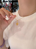 底蘊黃金小金鏟項鏈女新款999足金小眾設計鎖骨鏈生日七夕禮物送女友 小金鏟+18K肖邦鏈 金重約1.66g 曬單實拍圖