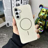 莫維斯適用三星s25手機殼全包純色硬殼三星s25磁吸手機殼超薄防摔保護套Magsafe磁吸手機套男女新款 曬單實拍圖