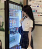 原創(chuàng  )正版小谷POLO衫女校供感jk制服套裝女短袖T恤上衣夏短裙全套 白色POLO衫[收腰款] 均碼 S 曬單實(shí)拍圖