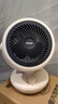 電風扇家用德國原裝品質小型冷暖兩用神器辦公室冷風搖頭節(jié)能電暖器學生宿舍靜音 (象牙白【三秒速熱-變頻省電】不能左右搖頭) 曬單實拍圖