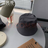 雪茜曼（XUEXIMAN）雪茜曼漁夫帽子男士大頭圍遮陽(yáng)帽黑色簡(jiǎn)約大碼太陽(yáng)帽女防曬帽 曬單實(shí)拍圖
