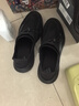 阿迪達(dá)斯 （adidas）男鞋夏季一腳蹬徒步運(yùn)動(dòng)休閑鞋JP6646 一號(hào)黑/一號(hào)黑/深灰 42 曬單實(shí)拍圖