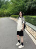 休閑運(yùn)動(dòng)短褲女夏季寬松顯瘦百搭休閑外穿高腰闊腿五分短褲褲 純色短褲黑色 2XL 曬單實(shí)拍圖