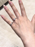 BOEAY一克拉莫桑鉆石戒指女款鉆戒純銀結(jié)求婚戒指鐘久久七夕情人節(jié)禮物 【鉆戒禮盒】星辰女戒1克拉+男戒/免費刻字 曬單實拍圖