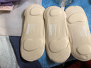蕉內銀皮502A襪子女士隱形船襪速干7A抗菌棉莫透氣防滑防臭防掉跟3雙 【氣墊】白膚色*3 均碼 【34-36】 曬單實(shí)拍圖