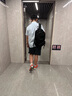 李寧雙肩包男女同款健身大容量反光拼接書包ABST298 曬單實拍圖