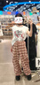 三福休閑褲2025夏季工裝口袋格子闊腿褲時(shí)尚長(cháng)褲女裝501132 粉紅格 S 曬單實(shí)拍圖