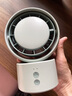 得力（deli）充電搖頭電風(fēng)扇小風(fēng)扇辦公室桌面風(fēng)扇小型迷你便攜usb充電風(fēng)扇宿舍戶外露營臺式搖頭電扇LK107綠 曬單實拍圖
