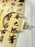 中國珠寶 SINO GEM古法黃金兩世歡手鐲女足金素圈蓮蓬手飾七夕情人節(jié)禮物送女友老婆 足金蓮蓬荷花+品牌禮盒 金重約0.5g 曬單實拍圖