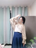 封茗防曬口罩女防陽(yáng)光透氣女司機開(kāi)車(chē)防曬神器車(chē)載面紗防曬面罩披肩 口罩披肩-卡其青花瓷 曬單實(shí)拍圖
