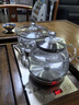 益茶福全自動(dòng)上水電熱水壺底部上水嵌入式茶臺(tái)功夫茶燒水壺飲水燒水一體機(jī)抽水玻璃煮茶壺保溫泡茶壺 SQ-008金色玻璃套裝 1L 曬單實(shí)拍圖