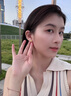 六桂福珠寶愛(ài)心黃金耳釘女新款999足金龍鱗純金耳環(huán)520送女朋友老婆禮物實(shí)用 金重0.99g  愛(ài)心黃金耳釘 曬單實(shí)拍圖