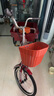 永久老年腳蹬三輪車(chē)?yán)先四_踏腳踩自行單車(chē)人力車(chē)代步拉貨輕便成人 70斗酒紅色-單速單鏈條-液壓減震 曬單實(shí)拍圖