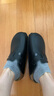 BIRKENSTOCK勃肯德國進(jìn)口男女款牛皮革軟木外穿Boston包頭拖鞋 黑色-窄版0060193 38 曬單實(shí)拍圖
