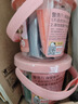 得力（deli）彩泥24色橡皮泥兒童食品級無味幼兒園專用小學生diy手工12色桶裝玩具安全黏土套裝女孩開學禮物 【桶裝】12色-粉（送模具3件套） 曬單實拍圖