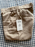 木榮冰絲七分褲女夏薄款2025新款高腰百搭休閑棉麻褲哈倫顯瘦寬松中褲 卡其色 XL (建議115-125斤) 曬單實(shí)拍圖